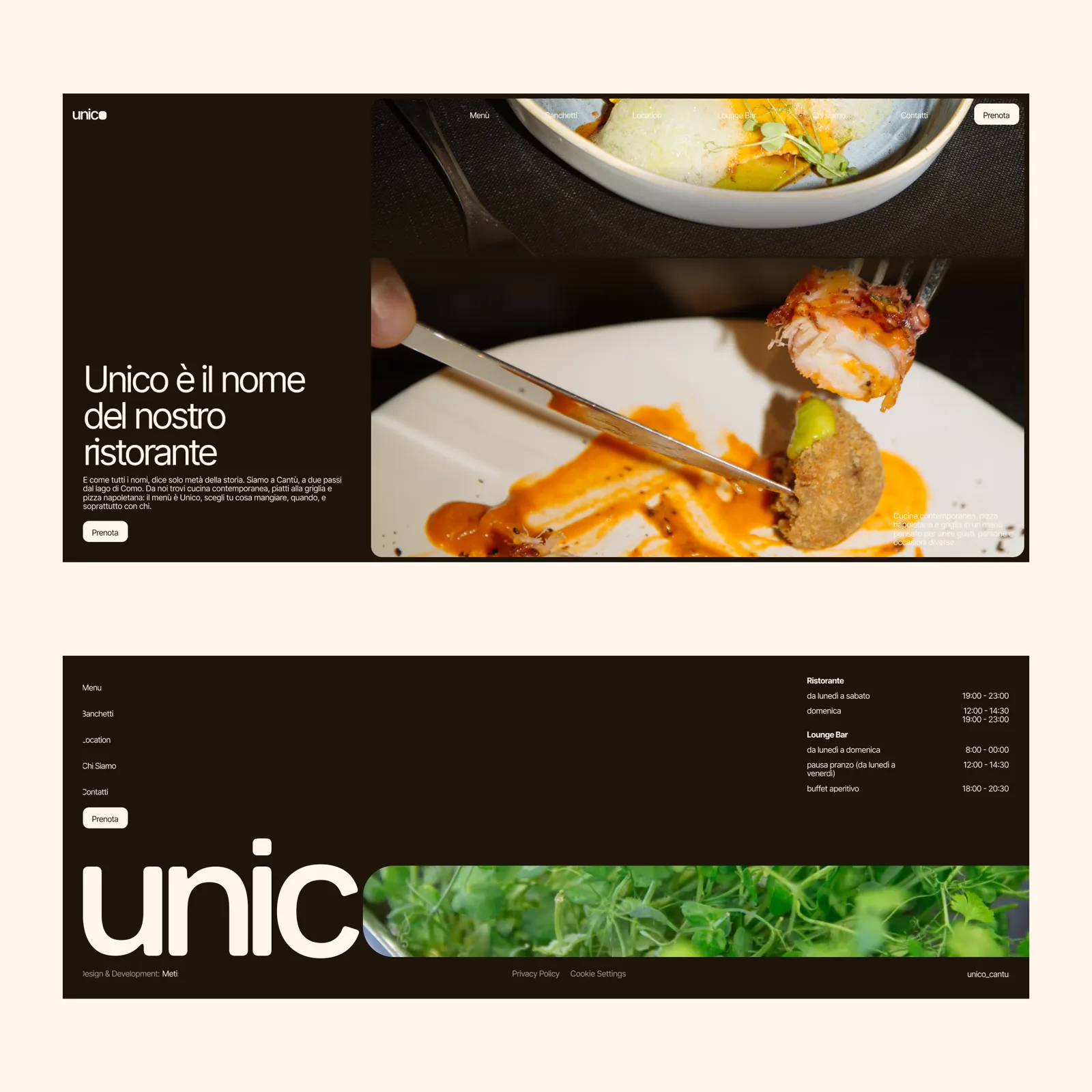 Sito web Unico